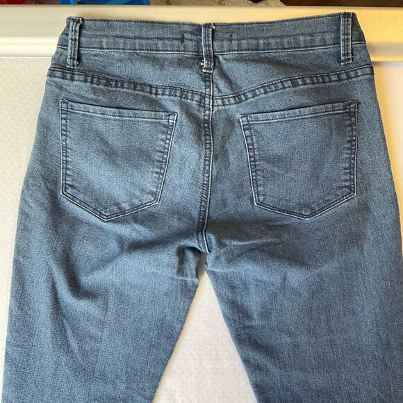 FOREVER 21 Women Skinny Jeans size 26 US Blue Mid Rise Stretch - Picture 10 of 11